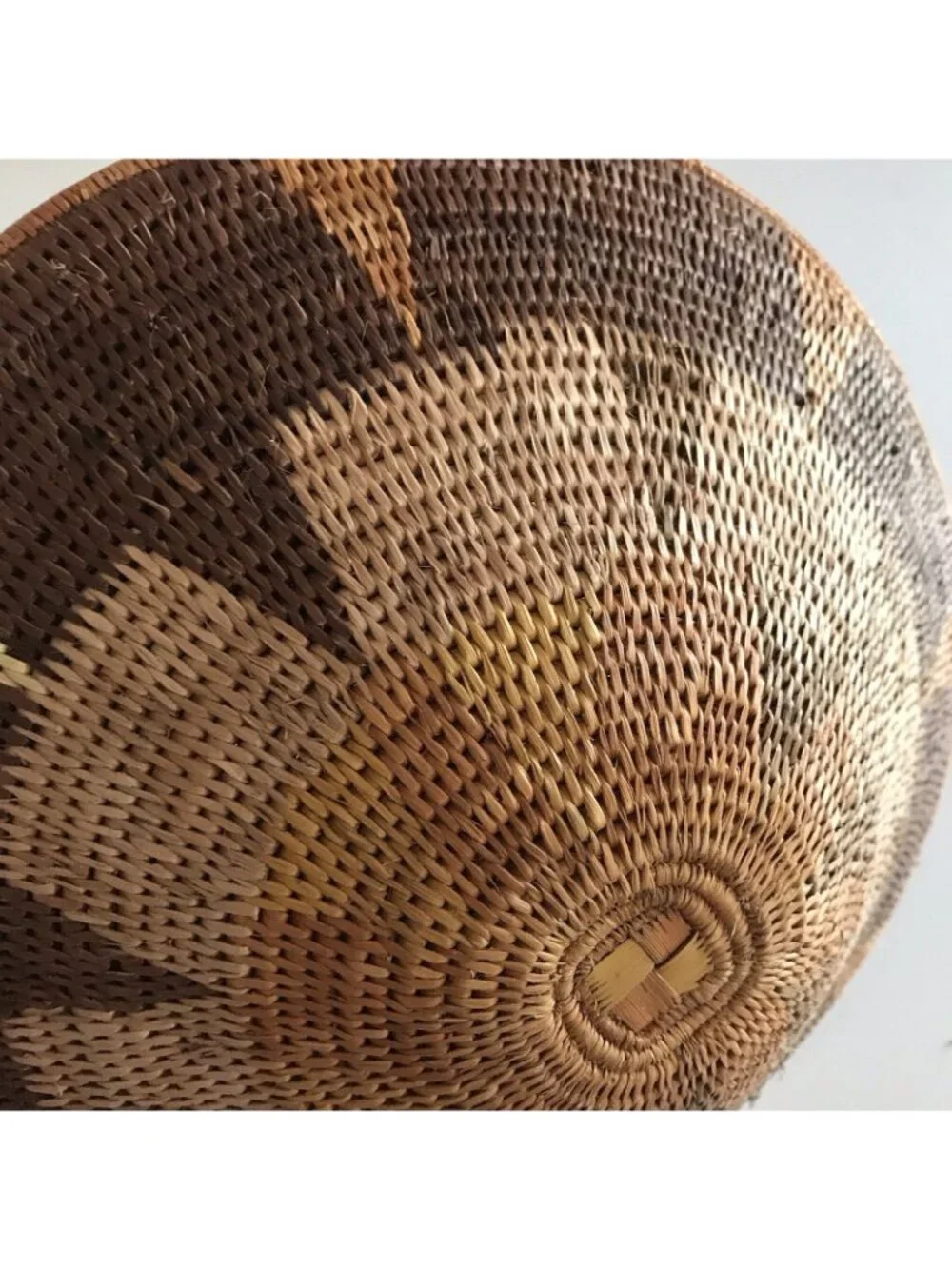 Vintage Handwoven Basket Mixed Lot Tonga Two Tone Coiled Mini Tribal Boho Native